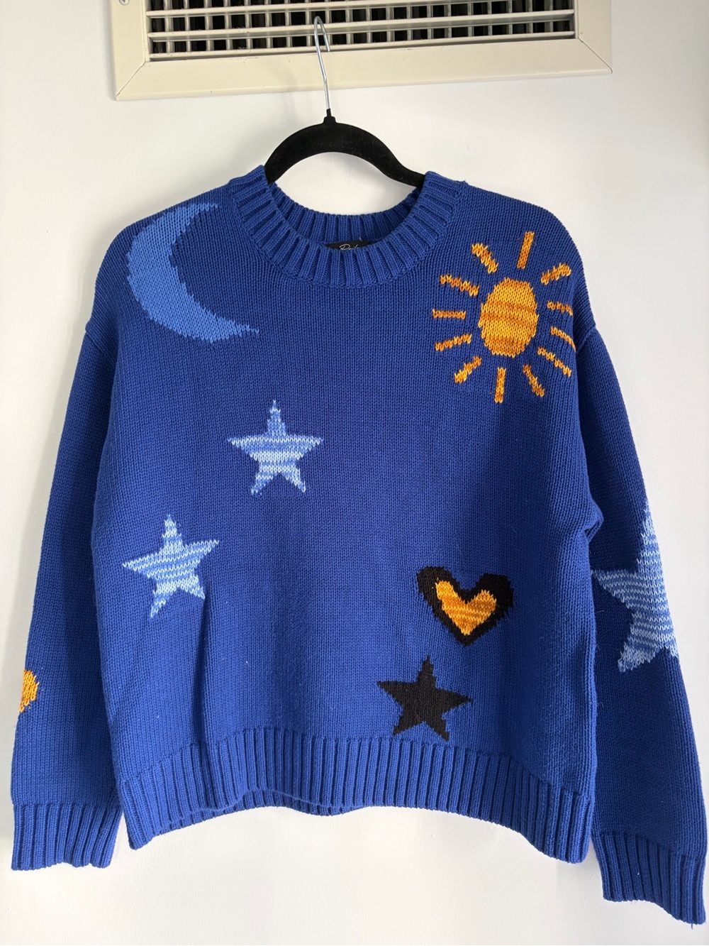 RAILS Cotton-Cashmere Zoey Sweater Cobalt Galaxy - XSmall